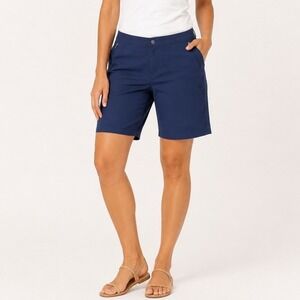 Coolibar Schooner Board Shorts Womens 12 Navy Blue UPF 50+ Sun Wear Hiking